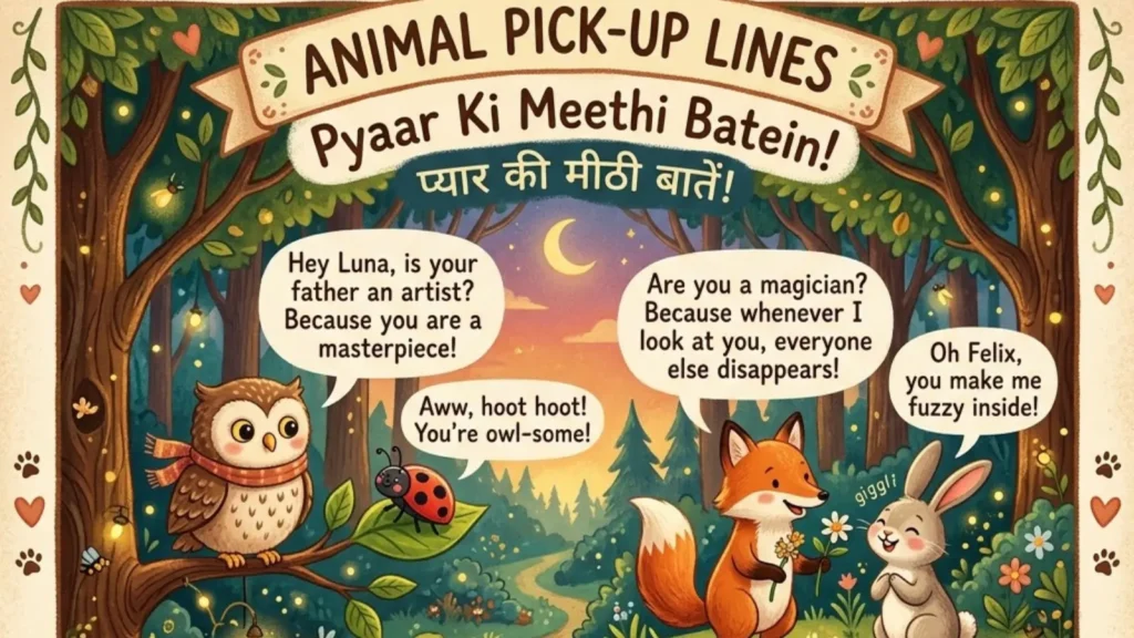 animal pick up lines