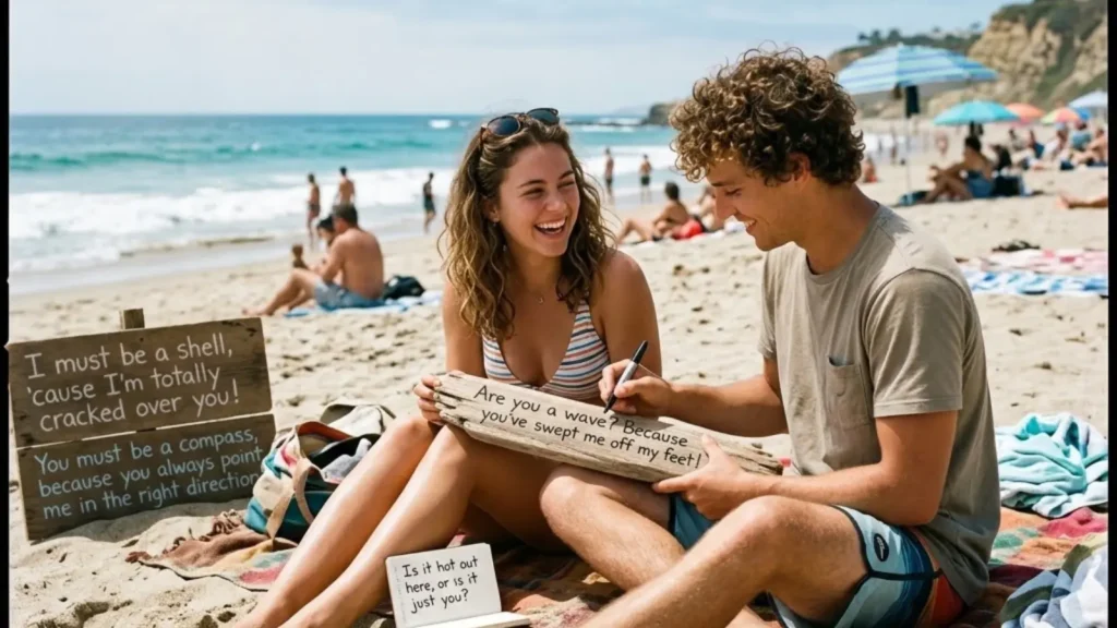 beach pick up lines