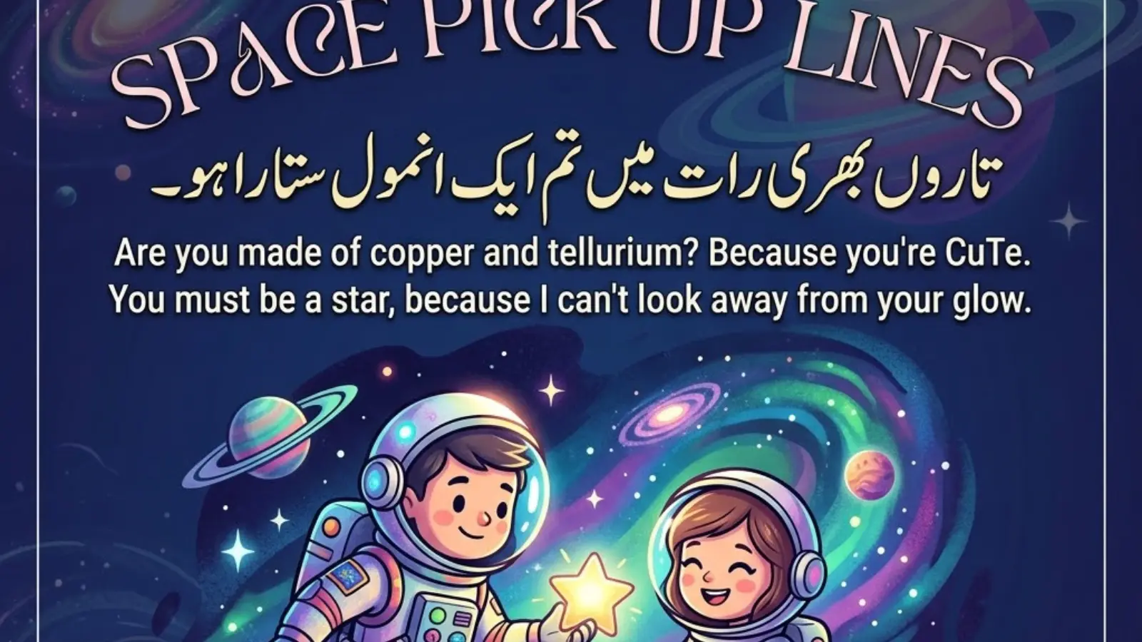 space pick up lines